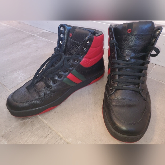 Gucci Other - Authentic Gucci men shoes hightop 10 1/2 US